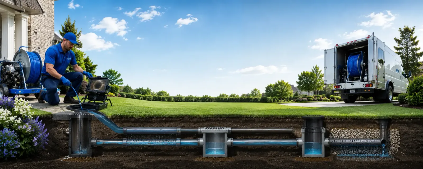Outdoor drain cleaning information for Meeker, OK